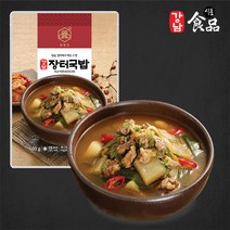 강남식품 아침대용 즉석국 소고기 장터국밥 우거지 해장국 600g, 소고기 장터국밥 우거지 해장국 600g 6팩