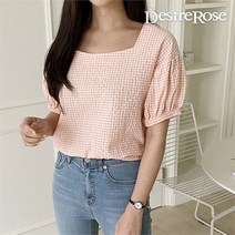 디자이어로즈 디자이어로즈 여성 반소매 스퀘어 여름 블라우스 4color (8734209)