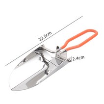 튼튼한 제설용품 눈치우기용 삽 미니 스테인레스 스틸 정원 도구 Collapsible 휴대용 접는 야외 스노우 셔블 캠핑 스페이드 원예 패키지, [03] C