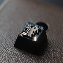 아연 알루미늄 합금 백라이트 키캡 1 개 기계식 키보드용 스타크래프트 2 SC2 테란, [01] Black