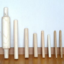 국산 소형 원목 밀대/요가밀대/홍두깨/나무밀대/원목밀대/밀가루반죽/밀대/만두피/칼국수/홍두께/국수밀대, 소형밀대 4 X 24