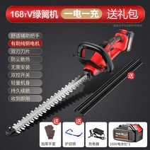 원예 조경 전기톱 충전식 전지톱 가지치기 트리머 배터리2개, 양날울타리(37800mAh)1전기1충전개
