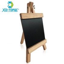 화판 나무 미니 철제 테이블 휴대용접이식 이젤 Xindidi-미니 데스크탑 칠판 12x23cm 소나무 아이 우드
