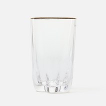 [JAJU/자주] 블링 골드 글라스 언더락 잔_340ml, 색상:기타|사이즈:FR, 기타