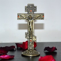 예수 그리스도 십자가 복고풍 십자가 가톨릭 정교회 아이콘 십자가 이미지 센스 종교 catolicas escapularios religiosos 장식품, 1 건, Js132-2