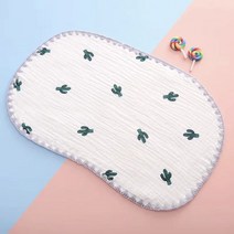 블랙체리 유아용 순면 거즈 베개 땀패드 2종세트, 선인장2종