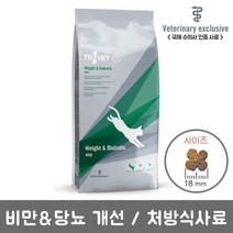[트로벳] 처방식 사료 고양이 WRD(비만당뇨) 3kg