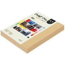 종이문화 프린트프로 칼라복사지 A5 80g No.04 버프 250매, 250개
