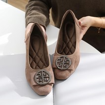 제이슈 기모안감 카인디 스웨이드 리본 단화 플랫슈즈 3cm