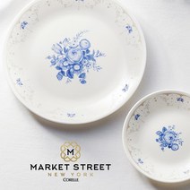 코렐 MSNY 블루밍블루 2인세트 커피잔 그릇 접시 단품, 08 블루밍블루 2인SET (17P)