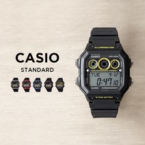 카시오 스탠다드 손목시계 남성 디지털 날짜 방수 축구 심판 기능 워치 스포츠 우레탄 밴드 시계 AE-1300