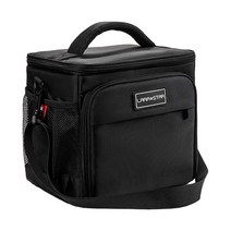 헬스도시락가방 사각 도시락가방 다이어트식단 휴대용, 블랙 17x25x24 중