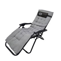 리브포어스 1인용 리클라이너 세트 휴대용 리클라이너 접이식 리클라이너 캠핑의자 낚시의자 안락의자 야전침대, 리클라이너[브라운]+쿠션[그레이]