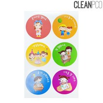 세모네모 원형캐릭터 라벨지(7장 42개) 10-014 스티커라벨지/견출지/a4라벨지/스티커용지/방수라벨지/폼텍/네임스티커/폼텍라벨지/프린트라벨지/투명라벨지, 단일 1장당 칸 수