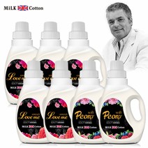 은세계 밀크코튼 고농축 퍼퓸 유연제 러브미향 미니 650ml 4개 +피오니향 2개, 1