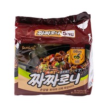삼양 멀티팩 삼양 짜짜로니140g(5개) 봉지라면 사무실 회사 직장 학생 간식 식사대용 시원한국물, 단품
