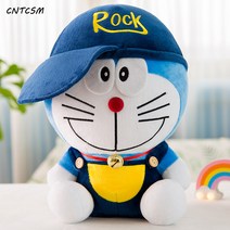 CNTCSM 동종 후드 팅커 고양이 피규어 캐릭터 애니메이션 도라에몽 로봇 고양이 인형 쿠션, 균색, 30cm
