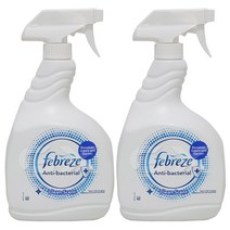 페브리즈 항균플러스 섬유탈취제 깨끗한향 본품, 920ml, 2개