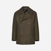 유니클로 +J 울 블렌드 오버사이즈 피코트 올리브 - 국내판 Uniqlo Wool OverSized Peacoat Olive KR Sizing