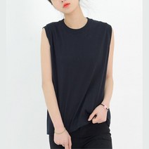 여자 헬스 운동복 이너 민소매 나시 티 여자나시티 모던 슬리브리스 바캉스룩 하객룩