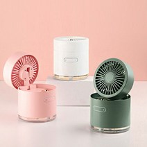 미스트 무드등 가습기 신개념 탁상용 조용한 선풍기, 제이제이 본상품선택, 제이제이 그린, 제이제이 본상품선택