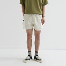 스트링 카고 포켓 밴딩 캐주얼 숏 팬츠