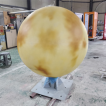 병원 공원 실외 입체 보름달 FRP 대형 입구 포토존 조형물 제작 업체 헤파이스토스웍스