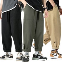 면바지 남자와이드팬츠 장바9니 편한밴딩 오버롤