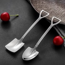 삽 모양 스텐 티스푼 디저트스푼 DD-10565, 삼각형, 삼각형