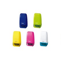 PLUS 플러스 개인정보보호스탬프 롤러 케시퐁 미니 IS-520CM-KR, 블루