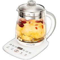 약탕기 가정용 업소용 한약 도자기 중탕기 대용량 홍삼 달임기 전기 탕약기 220V 1.5L 가정용 전기 주전자, 01 WHITE