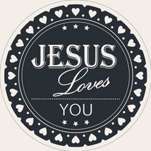 전도용 성경구절 도무송 동그란 칼선 낱장 전도 스티커 20매 (70-원형-엠블럼)