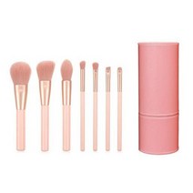 메이크업브러쉬7P+파우치1P 프리미엄 메이크업 브러쉬세트, 1개, 인디핑크