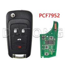원격시동 스마트키 복사 경보기 차키 순정 버튼 자동차 Datong World Car Remote Key 쉐보레 크루즈, 03 4 BT PCF7952_01 315MHz