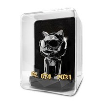 에어디 향기나는 주차번호판 도베르만 불독 토끼 황소, 후드형-고양이, 크롬블랙