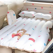 [차랑] 현대 자동차 SUV 전용 에어매트 차박매트 캠핑용품 투싼 NX4 팰리세이드 스타렉스 싼타페 투싼, 04- 뒷자석 캐릭터 에어매트, 블루별