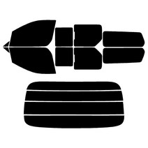 현대 그랜드스타렉스 (07년~21년) 측후면 썬팅필름, 5밴 미닫이 글라스, RTF-7S 15 (중간)