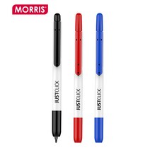 모리스 JUSTCLICK 퀵마크F 네임펜 중간글씨, 블랙