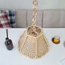 식탁 조명 커버 라탄등 인테리어 팬던트 카페 갓등, 케인라탄등(내추럴 사각)+화이트 직부용 전등기구