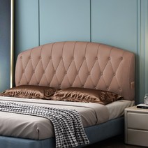 현대적인 더블 등받이 침대쿠션 셀럽 다다미 침대헤드없는 대형쿠션, C18-그래핀 보조스펀지-소프트핑크