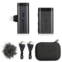Sevenoak SKM-W1 2.4GHz 미니 콘덴서 무선 Lavalier 마이크 PC 모바일 핸드폰 안드로이드 라이브 스트리밍, 02 SKM-W1D