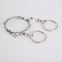 와이어톱 캠핑 휴대형 체인톱날 줄톱 손잡이줄톱 만능 다용도 공구 톱 실톱 캠핑톱 캠핑공구 KK353, 와이어 톱날