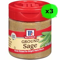 맥코믹 세이지 가루 분말 17g 3팩 McCormick Ground Sage (미국배송), 1개, 200ml