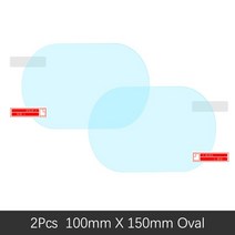 오토바이 김서림 방지필름 Toyota Alli Preo T240 용 자동차 백 필름 2001 ~ 2007 풀 커버 김서림 지 수, 02 Oval 100mm x 150mm