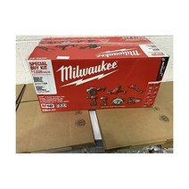 Milwaukee Cordless Kit M18 18볼트 리튬 이온 무선 콤보 키트(7-도구) 배터리 2개 충전기 및 계약자 가방 포함