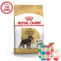 로얄캐닌 독 슈나우져 어덜트 애견사료 3Kg+애견습식캔 400g, 단품, 단품