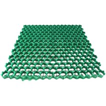 HDPE 잔디심는 격자블럭 조경보호 잔디보호매트, 500x500x70 플랫 입 강화/5개