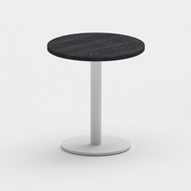 업소용 테이블 카페용 상업용 영업용 원목 분식 상업용 탁자 식탁, 70x70x75cm, 04.레트로블랙라운드테이블