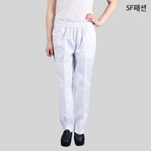 여성 전체 고무줄 위생 바지 식품 급식 조리 병원 유니폼 정장 근무복