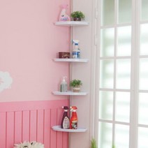 [624CONTAINER]동영나이스 리빙 백색 코너선반 4단포장훼손 반품불가, ★단일상품, ★단일상품